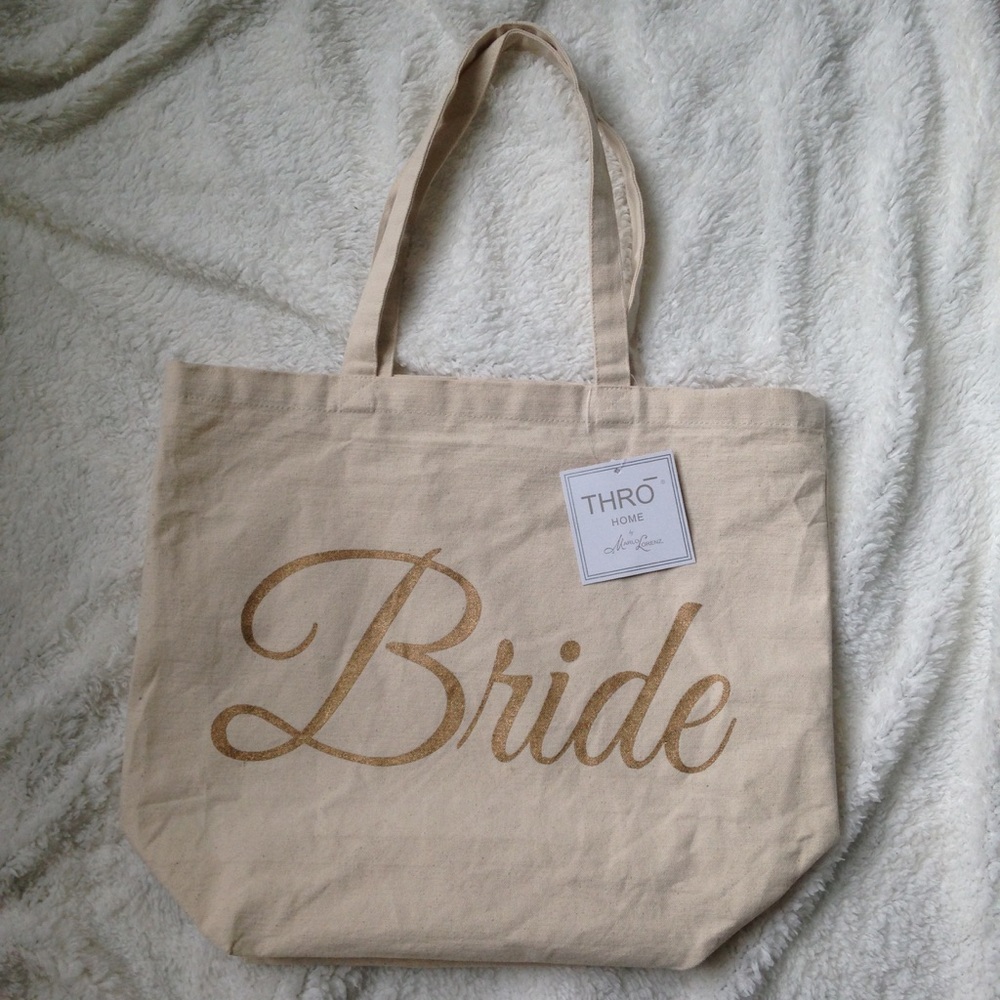 NWT Bride Canvas Tote Bag